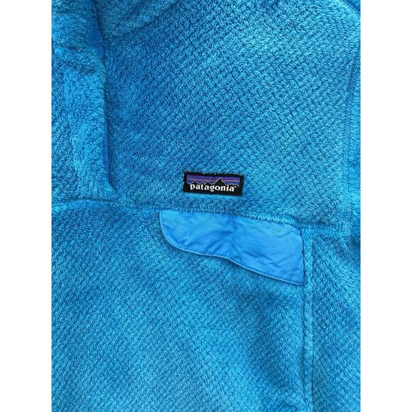 Patagonia Fleece Pullover Womens Large Blue Re-Tool Snap-T Polartec Thermal Pro - Picture 4 of 16